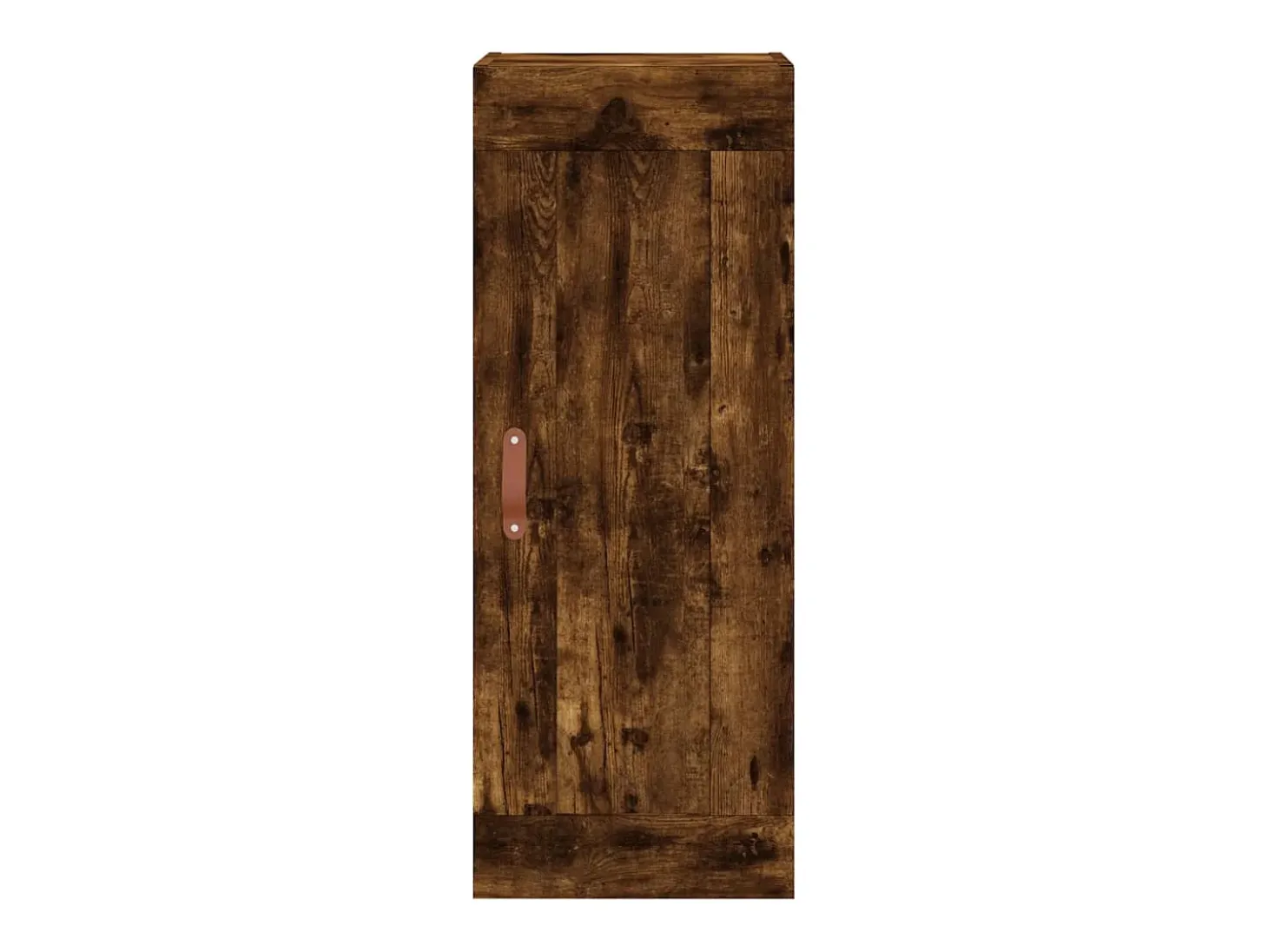 Aparador de madera contrachapada roble ahumado 34,5x34x180 cm