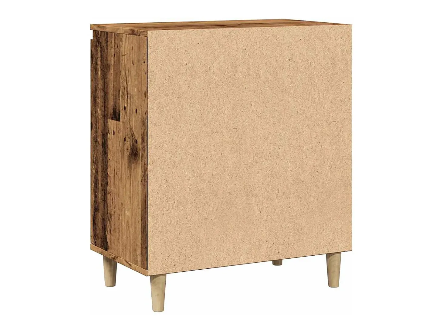 Aparador de madera contrachapada envejecida 60x35x70 cm
