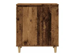 Aparador de madera contrachapada envejecida 60x35x70 cm