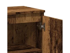 Aparador de madera contrachapada envejecida 60x35x70 cm