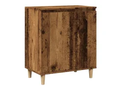 Aparador de madera contrachapada envejecida 60x35x70 cm