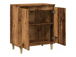 Aparador de madera contrachapada envejecida 60x35x70 cm