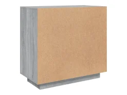 Aparador de madera contrachapada gris Sonoma 80x40x75 cm