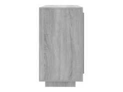 Aparador de madera contrachapada gris Sonoma 80x40x75 cm