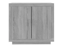 Aparador de madera contrachapada gris Sonoma 80x40x75 cm