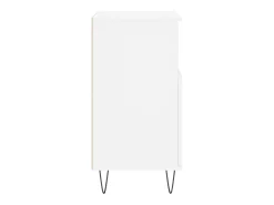 Aparador de madera contrachapada blanco 60x35x70 cm
