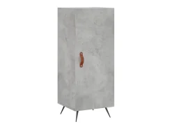 Aparador de madera contrachapada gris hormigón 34,5x34x180 cm ES62772