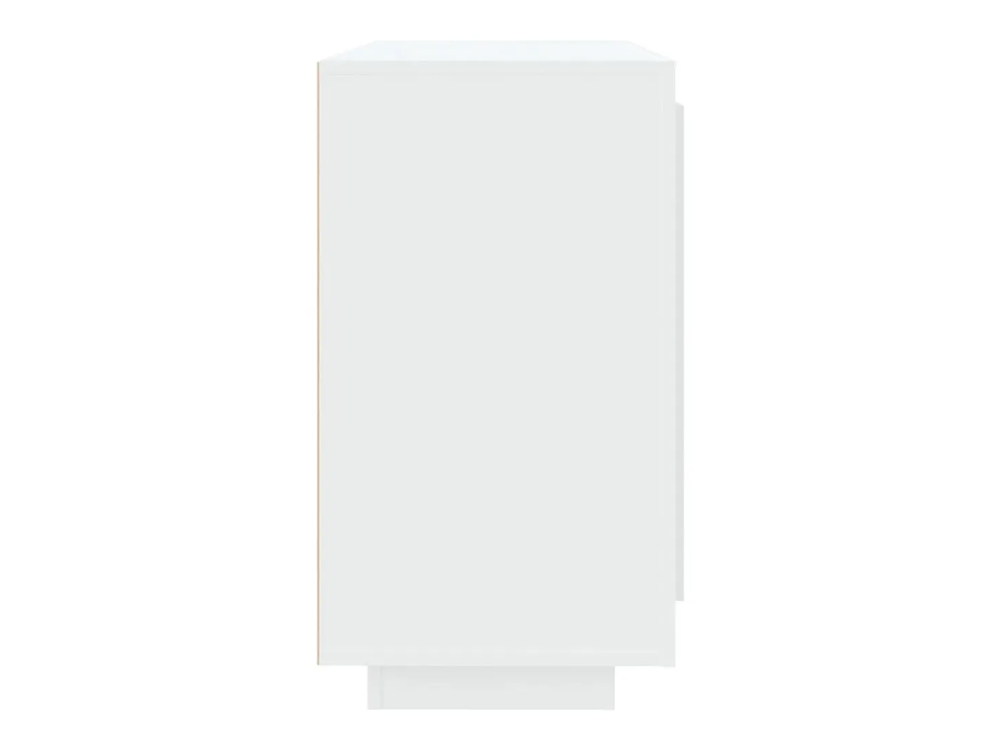 Aparador de madera contrachapada blanco 80x40x75 cm