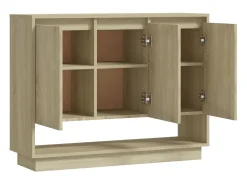 Aparador de madera contrachapada roble Sonoma 97x31x75 cm