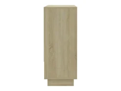 Aparador de madera contrachapada roble Sonoma 97x31x75 cm