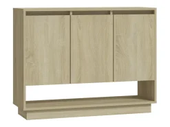 Aparador de madera contrachapada roble Sonoma 97x31x75 cm