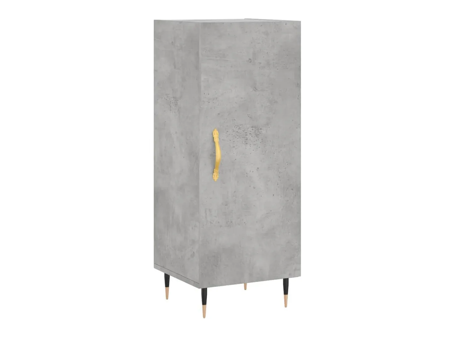 Aparador de madera contrachapada gris hormigón 34,5x34x90 cm ES86623