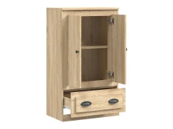 Aparador de madera contrachapada roble Sonoma 60x35,5x103,5 cm