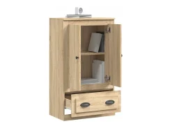Aparador de madera contrachapada roble Sonoma 60x35,5x103,5 cm