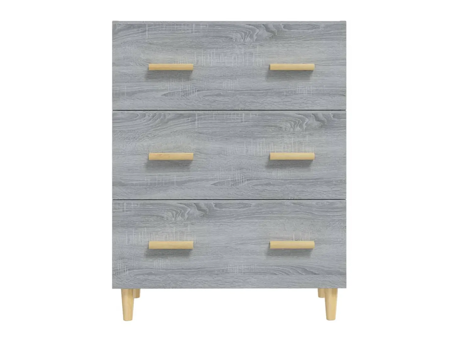 Aparador de madera contrachapada gris Sonoma 70x34x90 cm ES19522