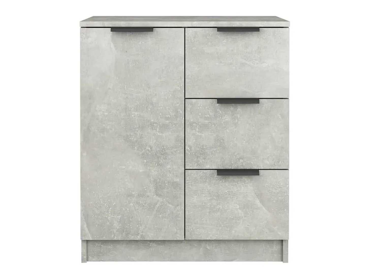 Aparador de madera contrachapada gris hormigón 60x30x70 cm ES28653