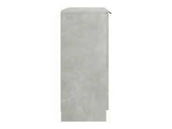Aparador de madera contrachapada gris hormigón 60x30x70 cm ES28653