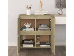 Aparador de madera contrachapada roble Sonoma 70x41x75 cm