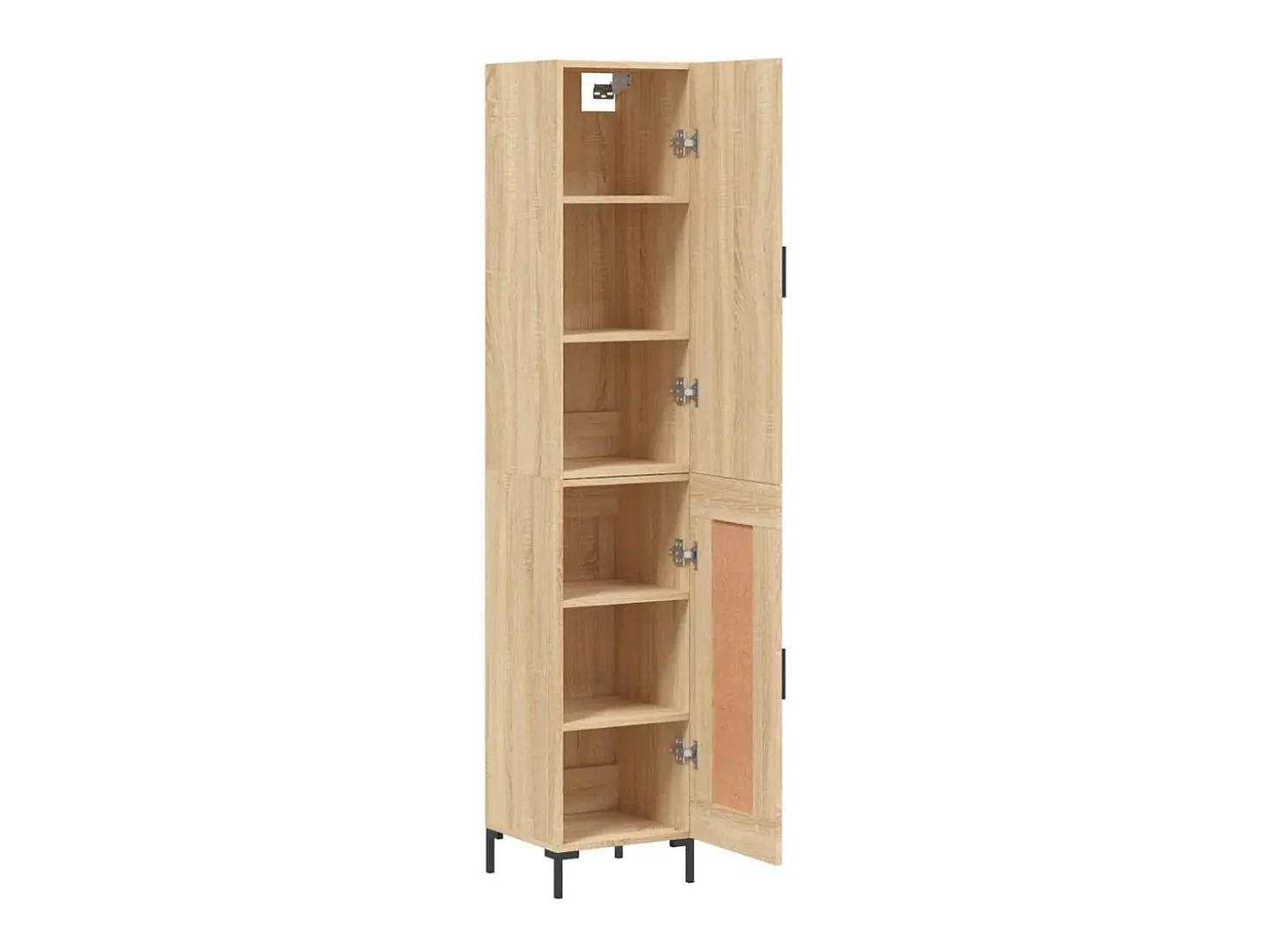 Aparador de madera contrachapada roble Sonoma 34,5x34x180 cm ES72736