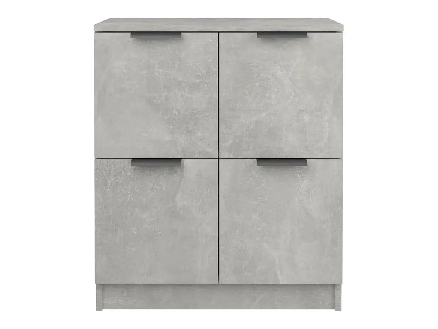 Aparador de madera contrachapada gris hormigón 60x30x70 cm