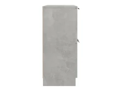 Aparador de madera contrachapada gris hormigón 60x30x70 cm