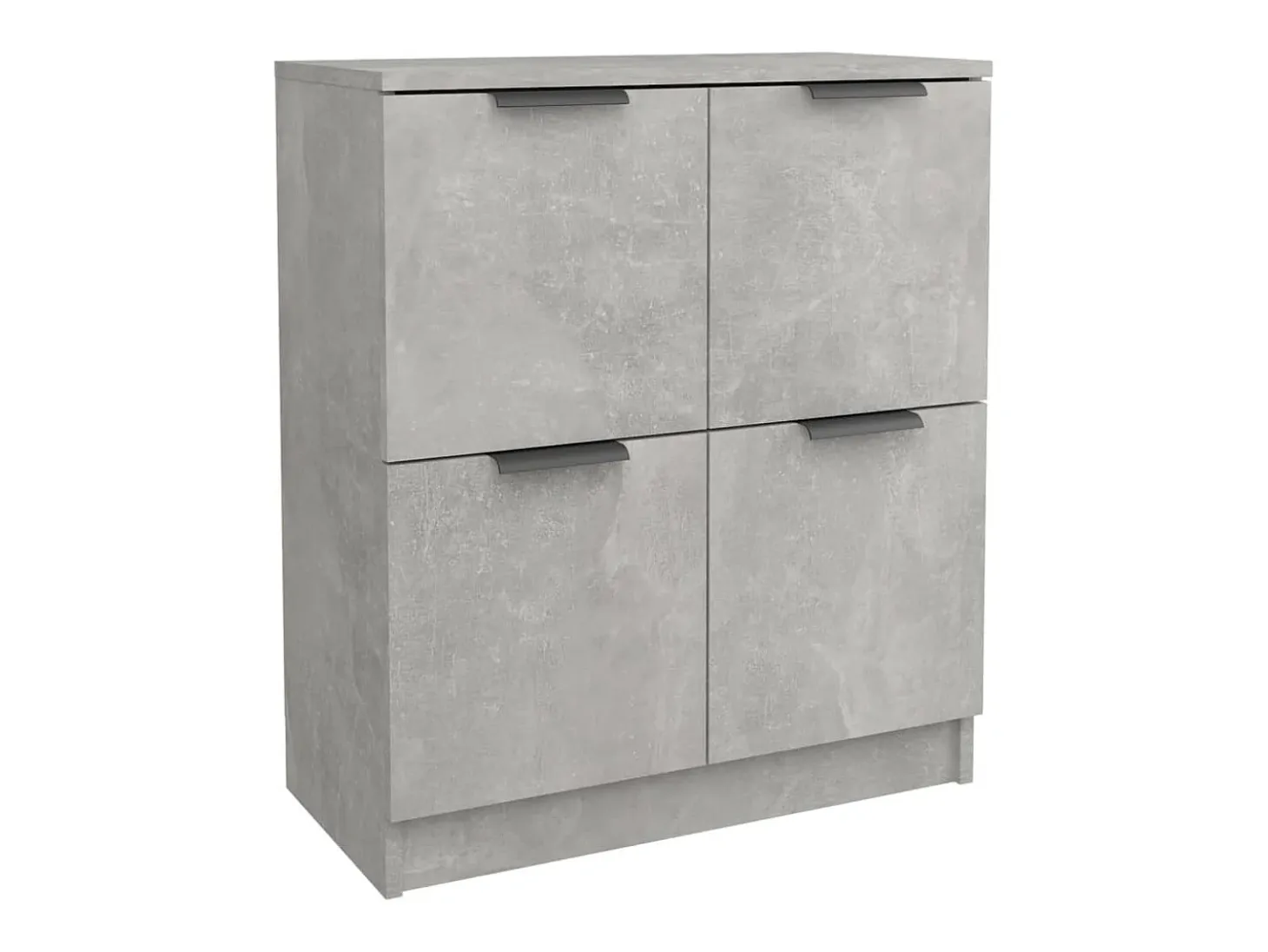 Aparador de madera contrachapada gris hormigón 60x30x70 cm