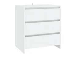 Aparador de madera contrachapada blanco 70x41x75 cm