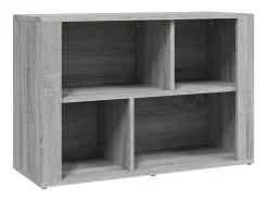 Aparador de madera contrachapada gris Sonoma 80x30x54 cm ES25969