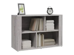 Aparador de madera contrachapada gris Sonoma 80x30x54 cm ES25969