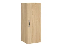 Aparador de madera contrachapada roble Sonoma 34,5x34x180 cm ES78091
