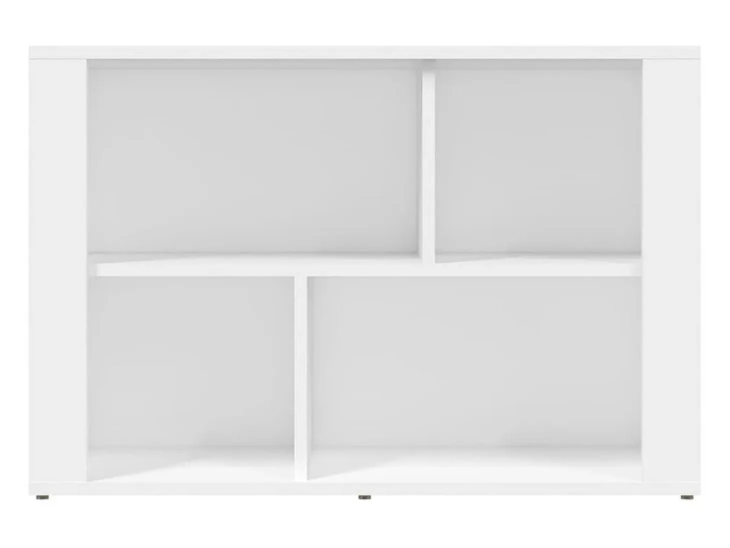 Aparador de madera contrachapada blanco 80x30x54 cm ES23724