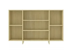 Aparador de madera contrachapada roble Sonoma 120x30x75 cm ES76208