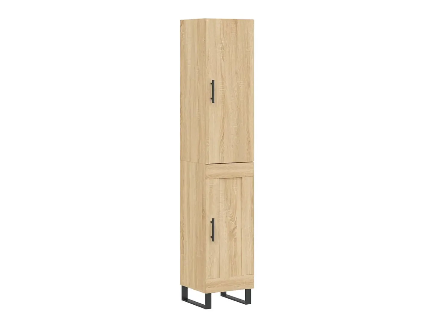 Aparador de madera contrachapada roble Sonoma 34,5x34x180 cm ES33806