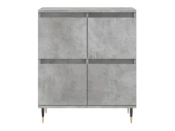 Aparador de madera contrachapada gris hormigón 60x35x70 cm ES37962
