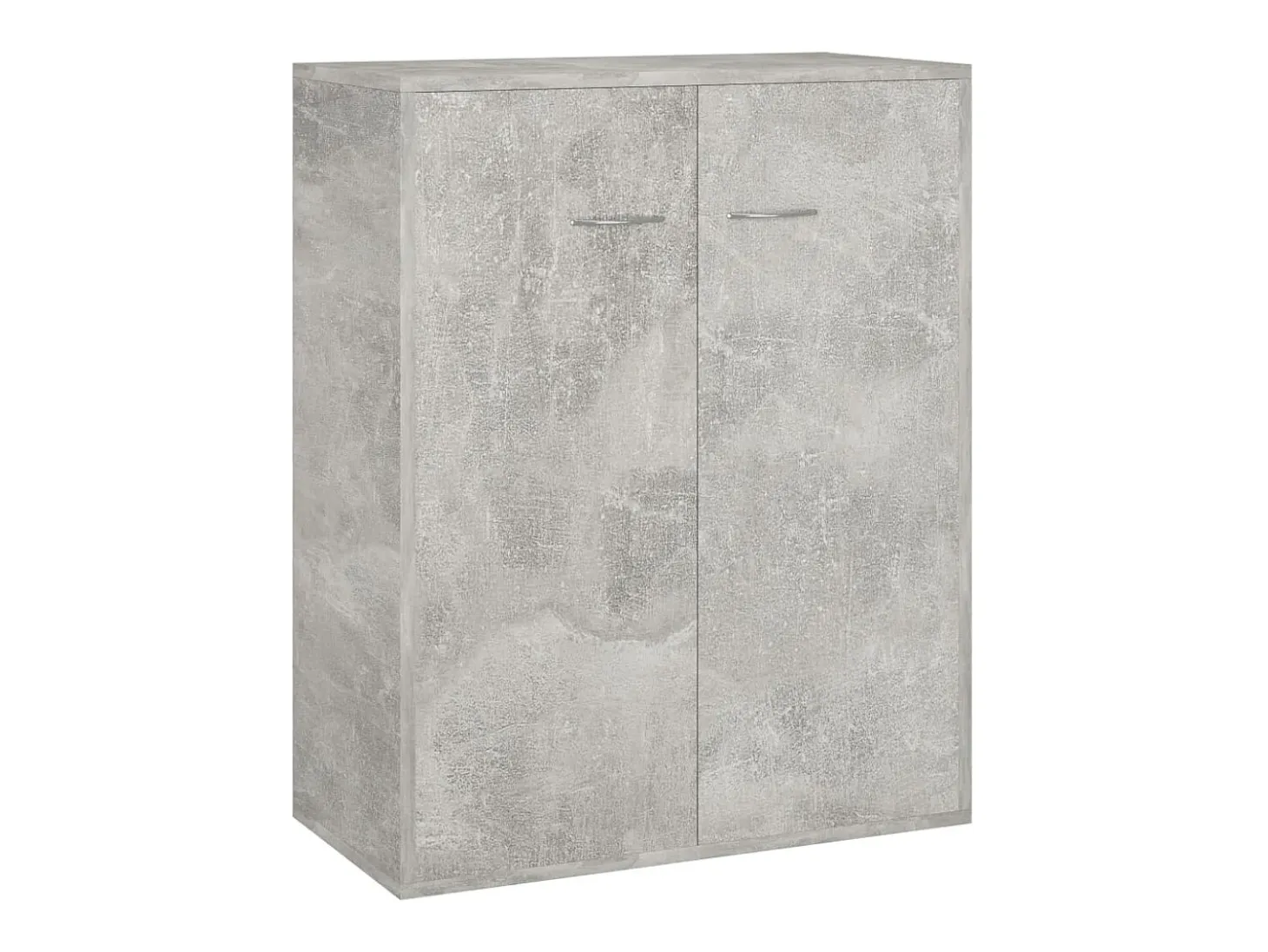 Aparador de madera contrachapada gris hormigón 60x30x75 cm
