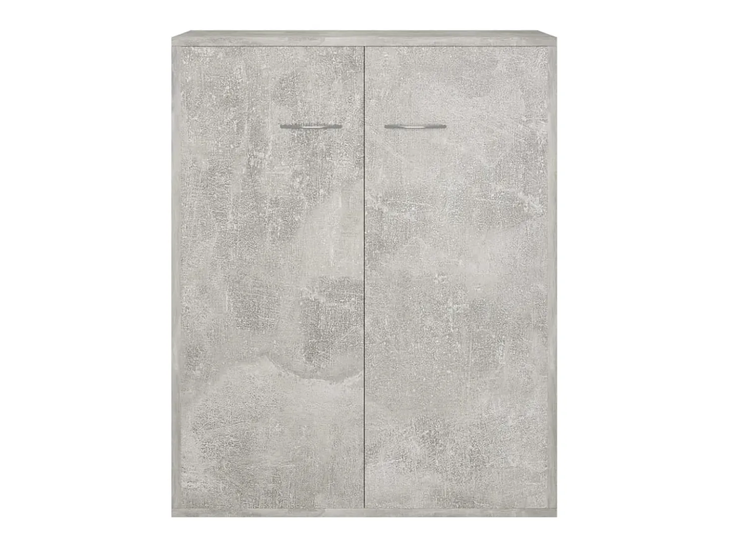 Aparador de madera contrachapada gris hormigón 60x30x75 cm