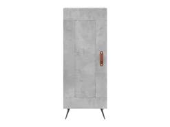 Aparador de madera contrachapada gris hormigón 34,5x34x90 cm ES12983