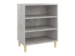 Aparador de madera contrachapada gris hormigón 57x35x70 cm ES24484