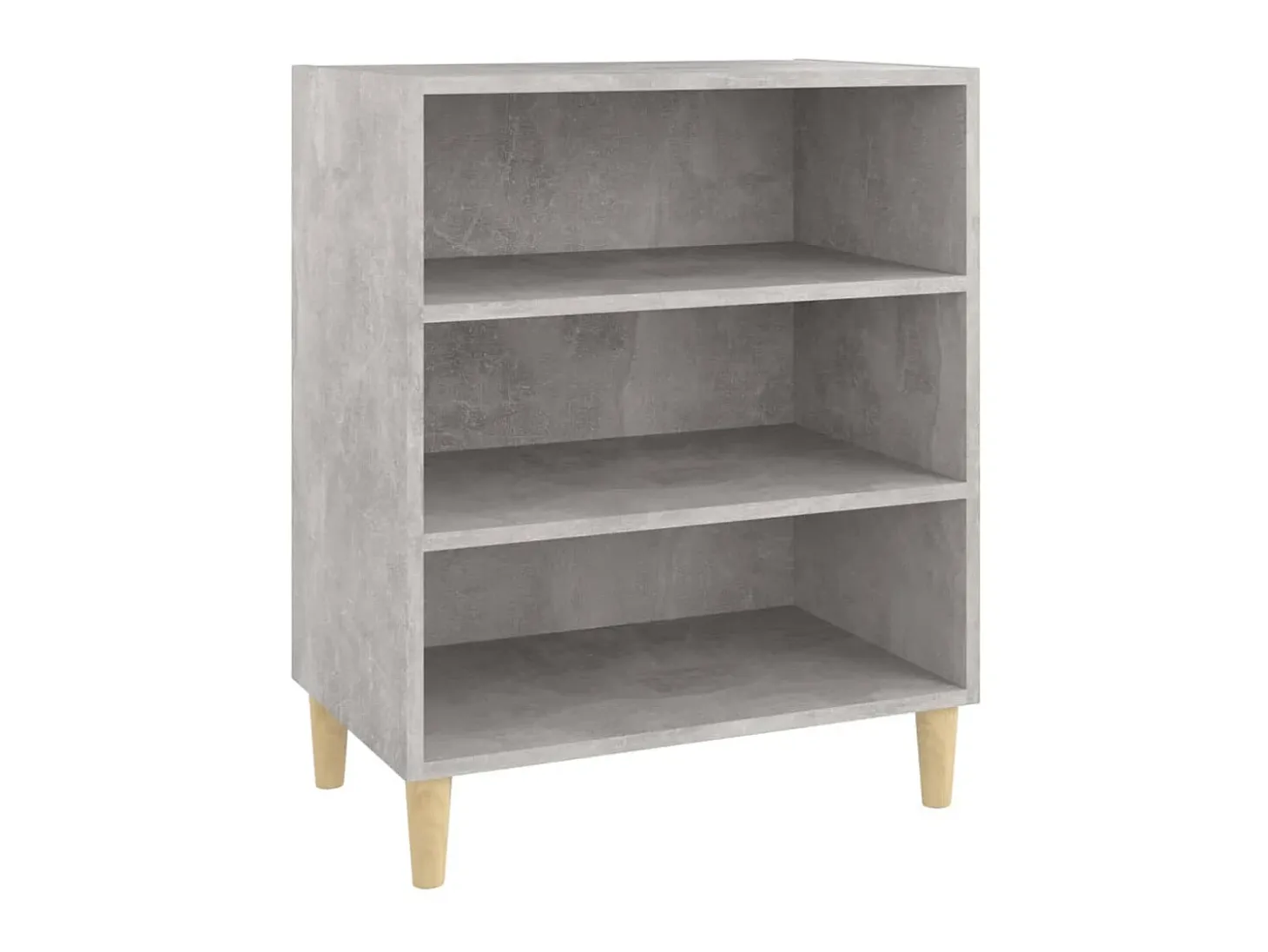 Aparador de madera contrachapada gris hormigón 57x35x70 cm ES24484