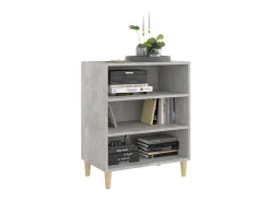Aparador de madera contrachapada gris hormigón 57x35x70 cm ES24484
