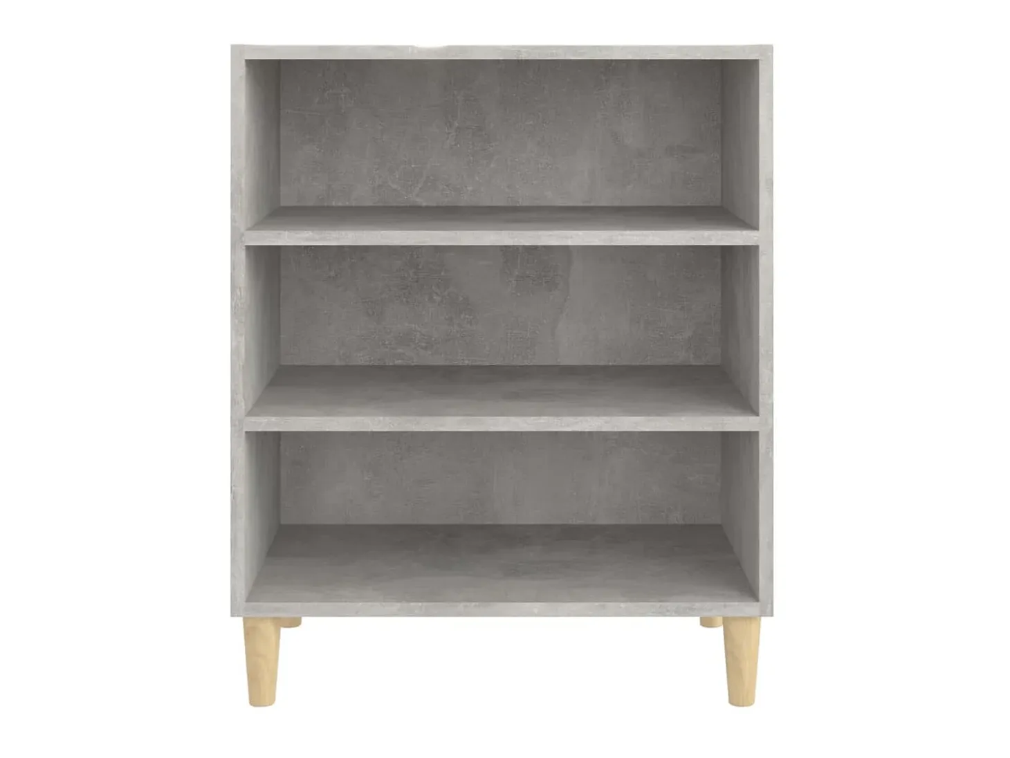 Aparador de madera contrachapada gris hormigón 57x35x70 cm ES24484