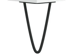 Aparador de madera contrachapada blanco 60x35x70 cm