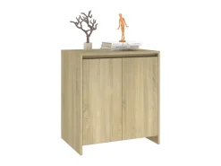 Aparador de madera contrachapada roble Sonoma 70x41x75 cm ES13685