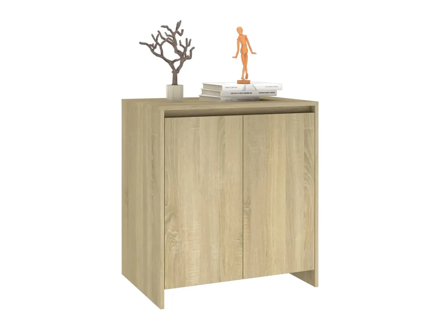 Aparador de madera contrachapada roble Sonoma 70x41x75 cm ES13685
