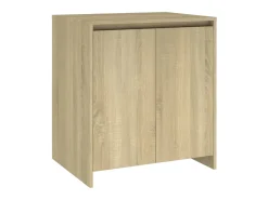 Aparador de madera contrachapada roble Sonoma 70x41x75 cm ES13685