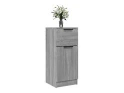 Aparador de madera contrachapada gris Sonoma 30x30x70 cm ES54596