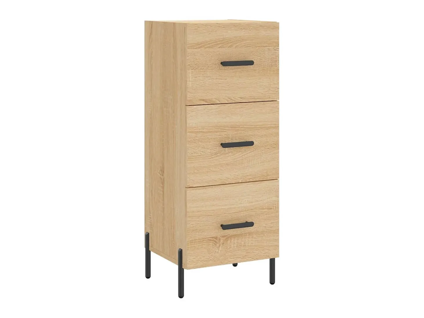 Aparador de madera contrachapada roble Sonoma 34,5x34x180 cm ES77466