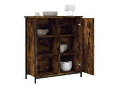 Aparador de madera de ingeniería roble ahumado 70x30x80 cm ES56861