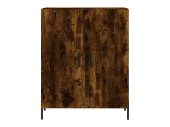 Aparador de madera de ingeniería roble ahumado 69,5x34x90 cm ES69184