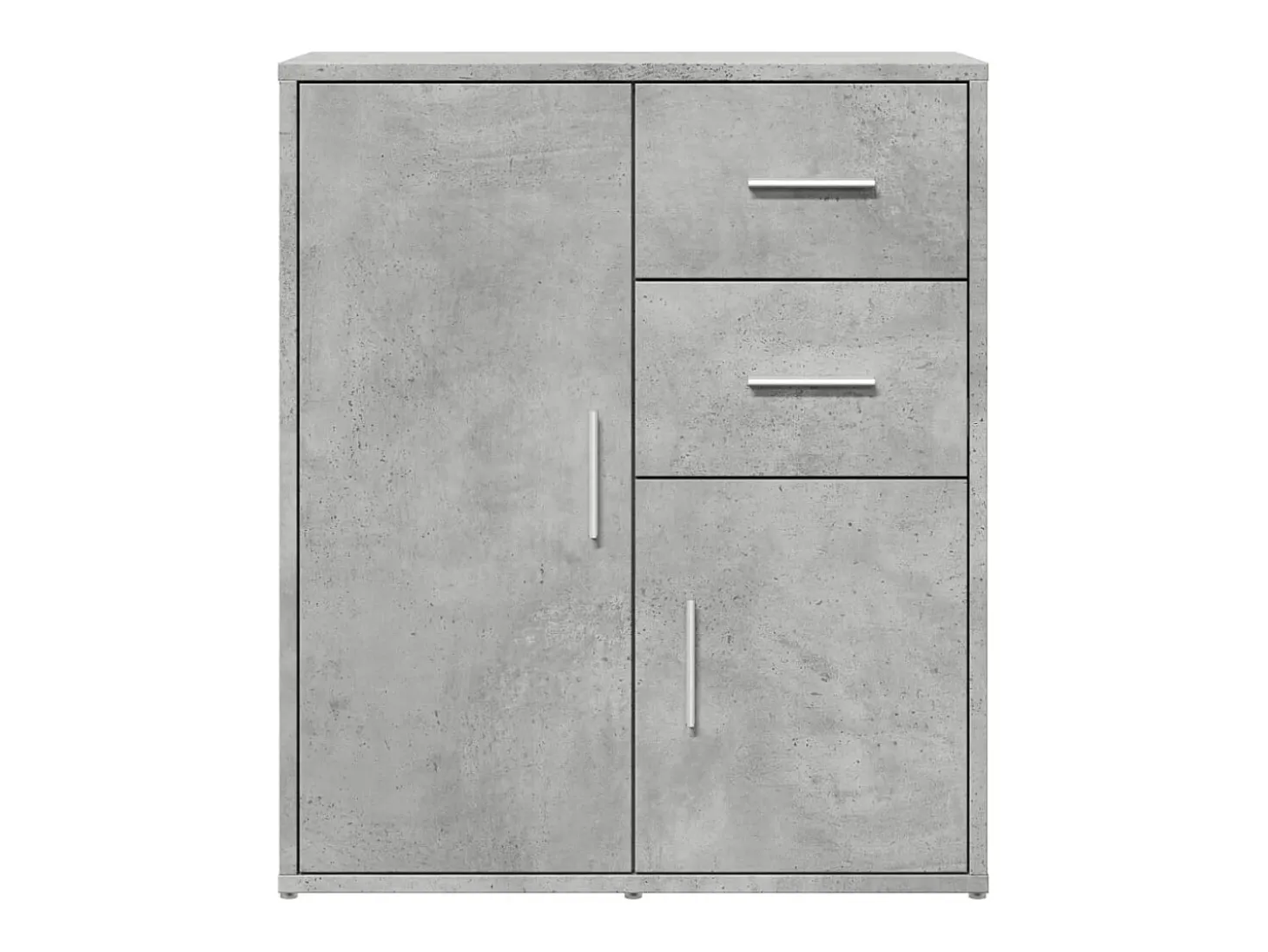Aparador de madera de ingeniería gris hormigón 60x31x70 cm ES492261